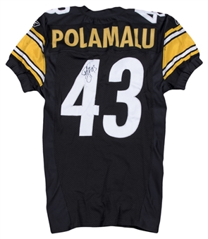 2004 Troy Polamalu Game Used Pittsburgh Steelers Home Jersey (JSA)